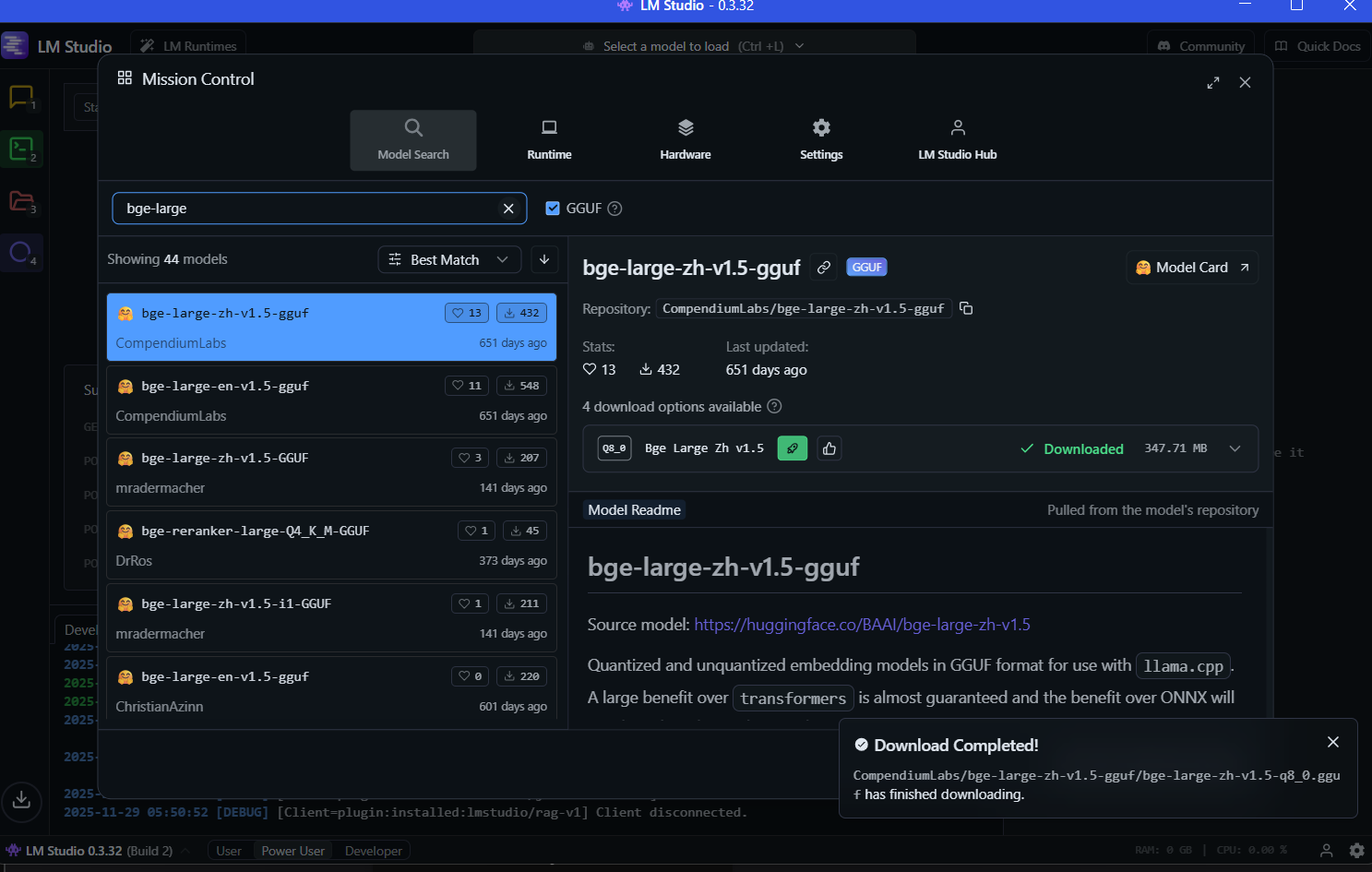 LM Studio Model Download